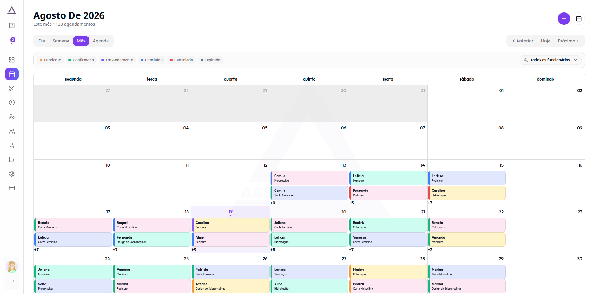 Agenda mensal